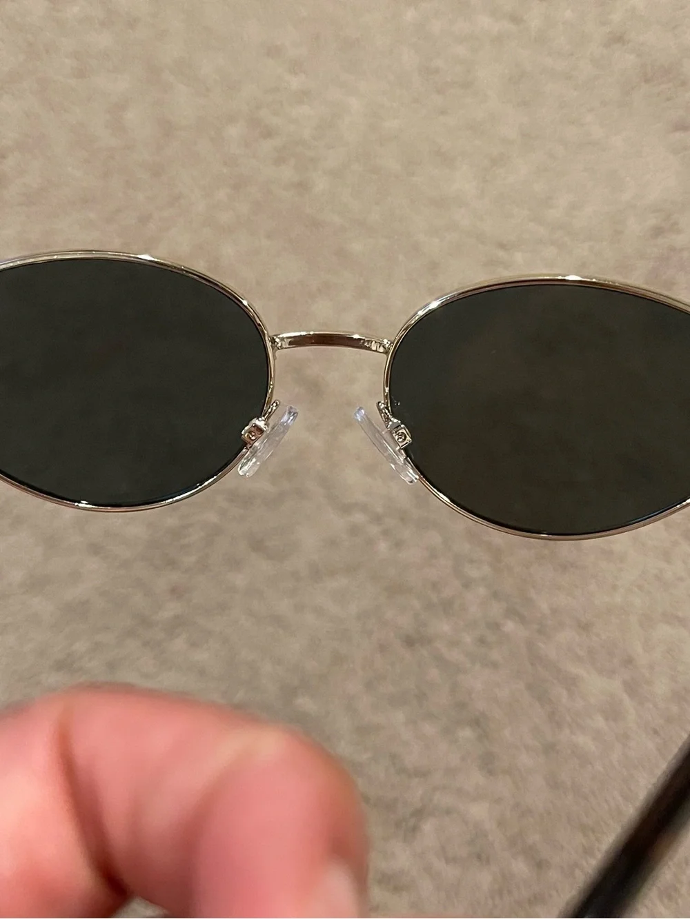 Fashion Y2K Trendy Oval Metal Frame Sunglasses